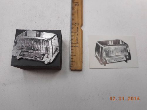 Letterpress Printing Printers Block, Old Fashion Tabletop Radio
