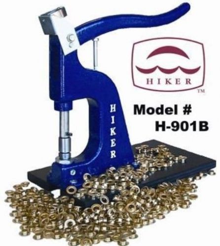 Hiker grommet machine + 3/8&#034; die + 500 #2 grommets for sale