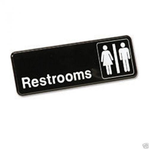 Restrooms sign 3x9 - toilet, bathroom for sale