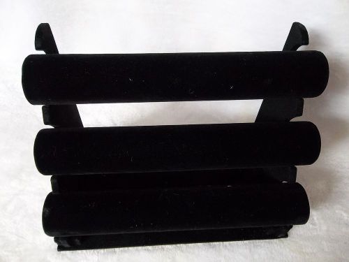 Jewelry display bracelet bangle display three tiers t bar black for sale