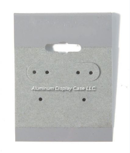 Hanging Earring Cards 1 1/2&#034; x 2&#034; Grey Velvet - 100 pcs pk