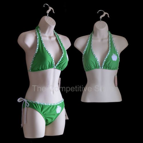 Flesh Female Dress Mannequin + Female Torso Form Set - For S-M Clothing Sizes