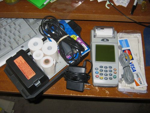 Lipman Nurit 8000 Terminal Secure Palmtop &amp; Manual Imprinter + Extra Items