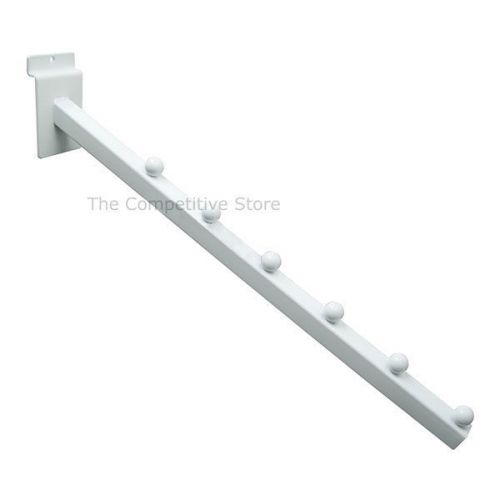 6 ball slatwall 3/4&#034; square tubing 16&#034;l waterfall for slat panels white 24 pcs for sale