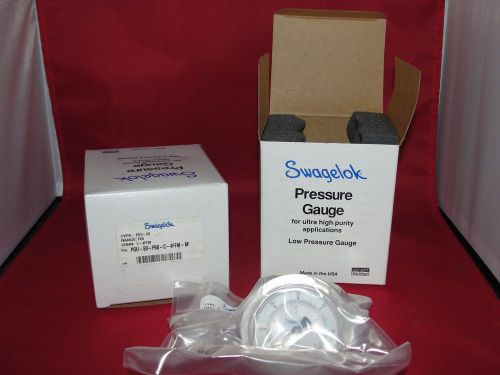 Swagelok Type PGU-50 P/N: PGU-50-P60-C-4FFM-BF Low PRESSURE GAUGE NIB Lot of 2