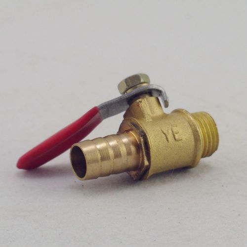 1/4&#034; BSP Male x 8mm Hose Barb Air Brass Ball Valve