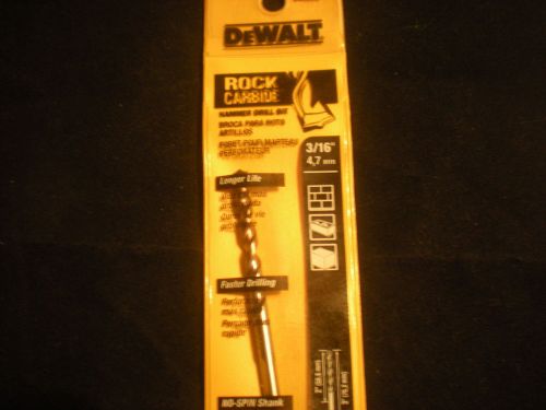 DeWALT 6&#034; Rock Carbide 3/16&#034; 4,7 mm Masonry Drill Bit