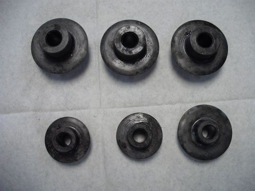 6 NEW RIDGID PIPE CUTTING WHEELS NO 3&amp;4, E-1032, F-3, F-514