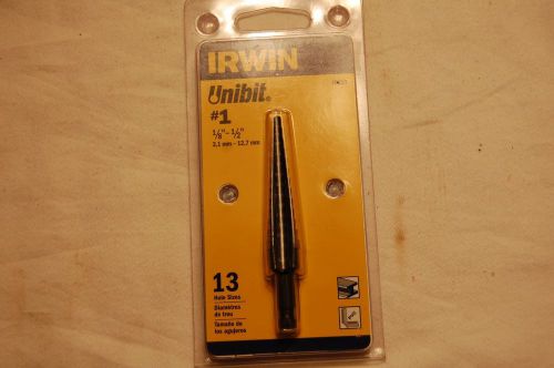 Irwin Unibit #1 1/8&#034; to 1/2&#034;