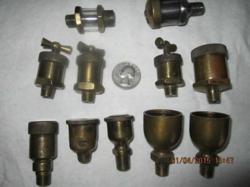 Brass Greasers oilers for Hit and Miss gas model engines or equipment