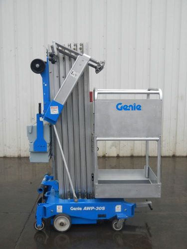 Genie awp-30s man personal boom scissor dc telescoping lift for sale