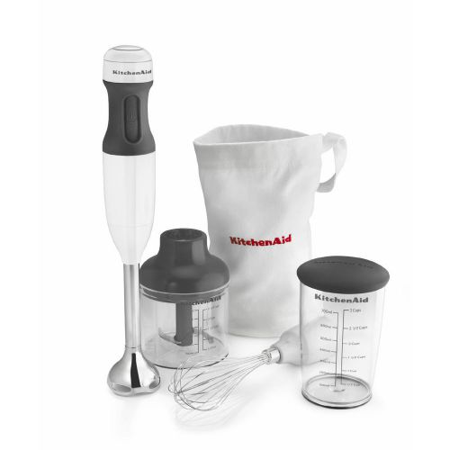 Kitchenaid khb2351wh white 3-speed hand blender for sale