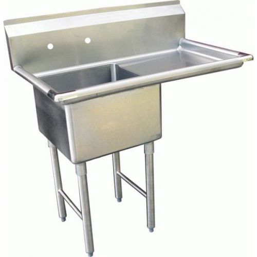 1 compartment sink 24&#034;x 24&#034; nsf w/ right 24&#034; drainboard for sale