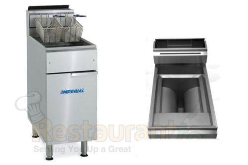 Gas Open Pot Fryer Floor Model Imperial IFS-75-OP