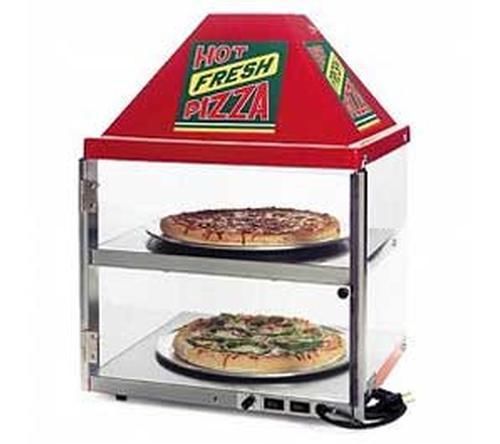 WISCO 680-1 PIZZA Warmer MERCHANDISER DISPLAY W/ 2 HEATED PLATES Warmer