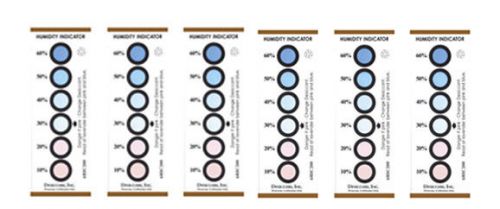 HUMIDITY INDICATOR 10-60%   6 SPOTS - ALL PURPOSE 6 CARDS