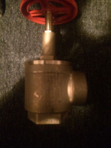 2-1/2&#034; Brass Test Header Angle Valve, Female NPT x Female NPT- Fire Protection