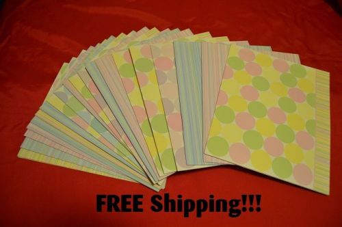 Lot of 64 Total 2 pocket Folders Assorted Colors