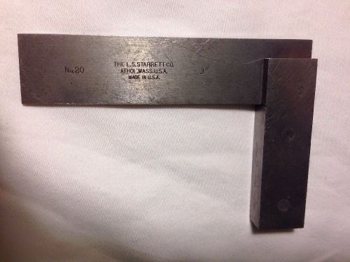 L.S. Starrett Co. No. 20 3&#034; Precision Square