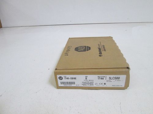 ALLEN BRADLEY OUTPUT MODULE 1746-OB16E SER. B (NO TERMINAL BLOCK) *NEW IN BOX*