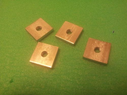 Lot of 4 threaded plates m6 t-nut 20x20x4mm for sale