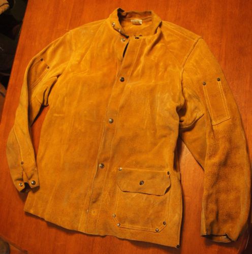 Used Leather Welders Jacket Size Medium