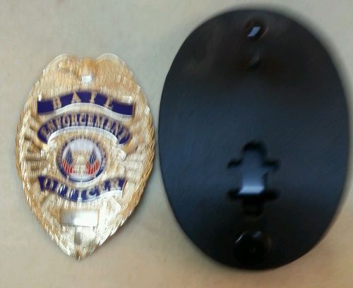 BAIL ENFORCEMENT OFFICER BADGE AND HOLDER