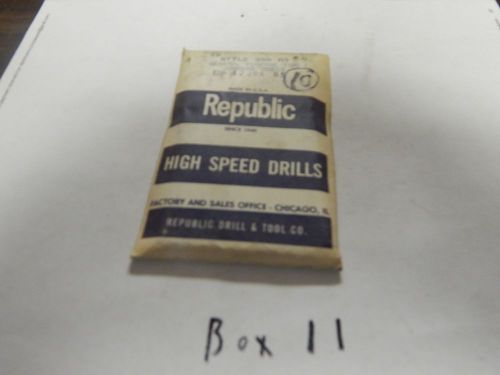 &#034;REPUBLIC&#034; Twist Drill Bits, &#034;6&#034; Size , lot of 10 Pcs