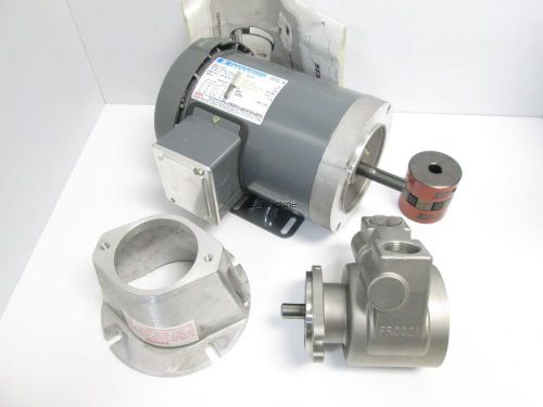 New procon 106n420f11xx rotary vane pump, 7-gpm, 1&#034;npt, 208-230/460v, 1hp for sale