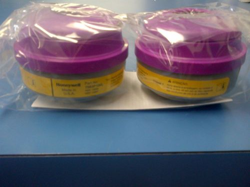 Honeywell north 7583p100l respirator filter cartdrigde (2) brand new! for sale