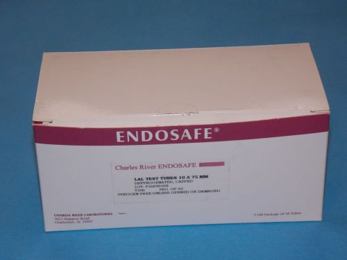 ENDOSAFE LAL TEST TUBES 10 X 75MM DEPYROGENATED, CAPPED, T100 PKG/50 NEW