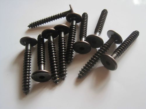 2&#034; flat head allen hex furniture screws 1/4-20 new bronze finish 10 pack for sale