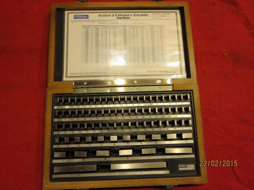 Fowler steel shop-blox rectangular economy gage block set for sale