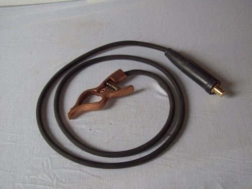 Welding ground clamp new and 7&#039; cable with twist lock connector... for sale