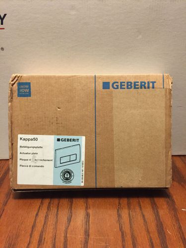 Geberit 115.258.00.1 Kappa50 Dual-Flush Actuator, Brushed Stainless Seel