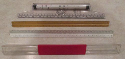 Faber-castell 853-z2 scale ruler w/ case plus more for sale