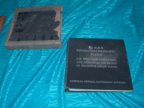 Vintage American Optical Corporation Pseudo-IsoChromatic Plates AO 2nd edition