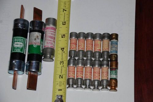 15 fuses: shawmut, gould, bussmann, littelfuse (15 to 100 amp) for sale