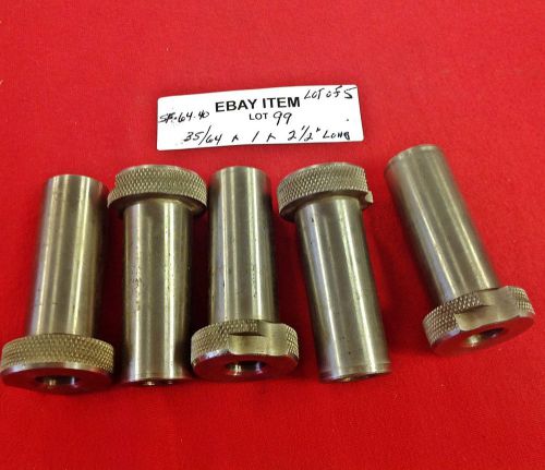 ACME SF-64-40 Slip-Fixed Renewable Drill Bushings 35/64 x 1 x 2-1/2&#034;  Lot of 5