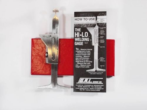 Gal Gage single puprose hi lo inspecting tool welding pipe cwi nib