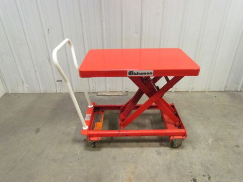 Bishamon esx21 self leveling spring scissor lift cart table 462lb load capacity for sale