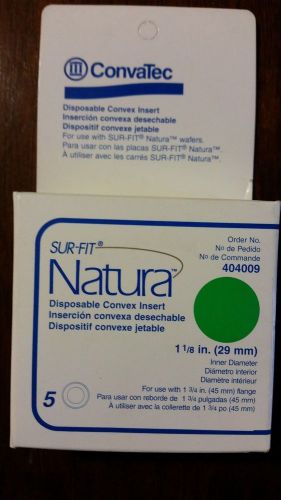 Convatec sur-fit natura disposable convex insert ref 404009 1 1/8 box of 5 for sale