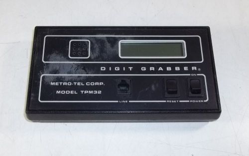 Metro Tel Digit Grabber TPM32 DTMF Test Equipment Metro-Tel TPM 32 (untested)