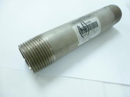 89177 New-No Box, MFG- XAZ5A Pipe Nipple, 1&#034; NPT, 6&#034; Length, 304 SS