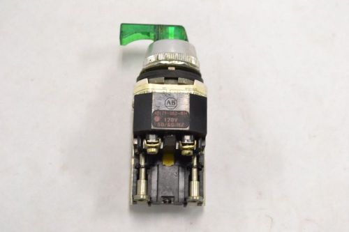 ALLEN BRADLEY 800T-16JX2KB7 GREEN ILLUMINATED SELECTOR SWITCH T 120V-AC B318876