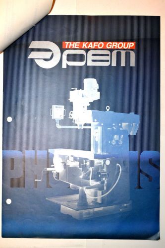 KAFPO GROUP PBM BROCHURE #RR767 PBM-GS300 PB-GVS300  milling Machine