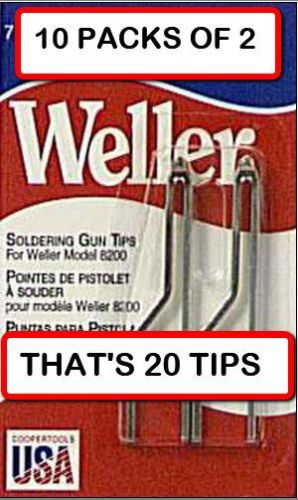 (10 packs) weller 7135w  solder tip replacement for 8200 solder gun, 2 per pack for sale