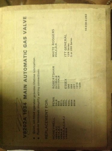 HONEYWELL V8202A  1034 MAIN AUTOMATIC GAS VALVE