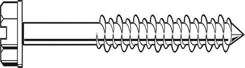 3/16x1 1/4 tapking concete screw - hex washer hd unc rusp, pk 100 for sale