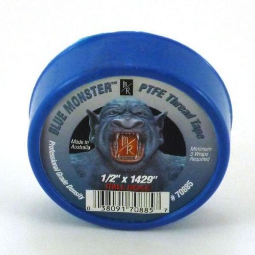 Blue monster tape - blue ptfe teflon thread tape 1/2&#034; x 1429&#034; - single roll for sale